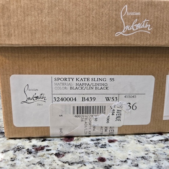 NEW Christian Louboutin Posticha 80mm Metallic Leather Slingback Size 37 - Picture 15 of 15